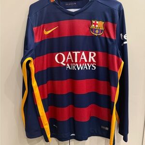 Nike Barcelona Striped Jersey - Red, Blue, Yellow